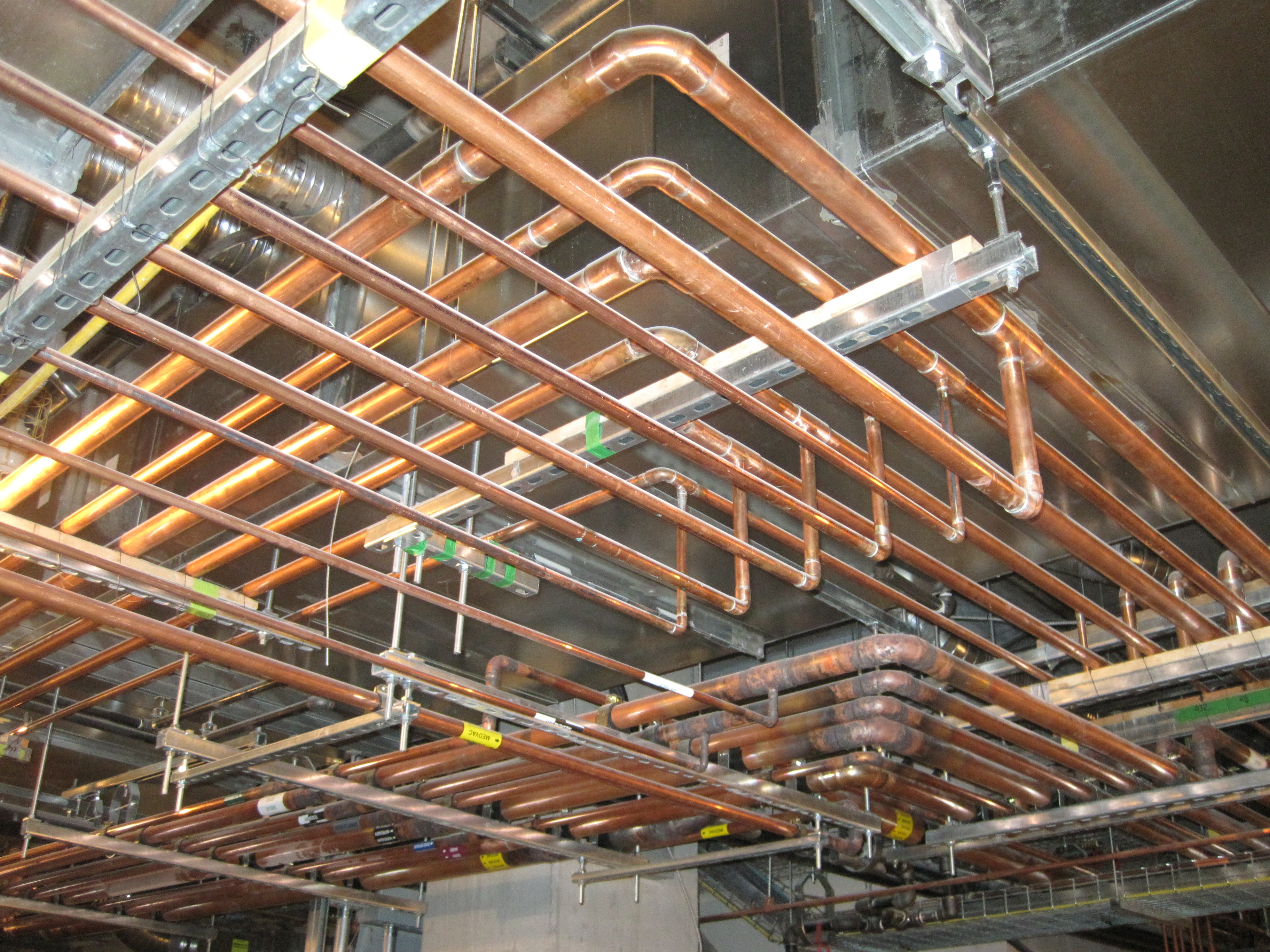 gas piping installation